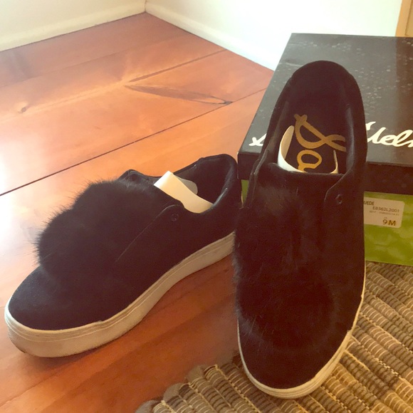 Sam Edelman Shoes - Sam Edelman Laya Pom Pom Suede Sneakers